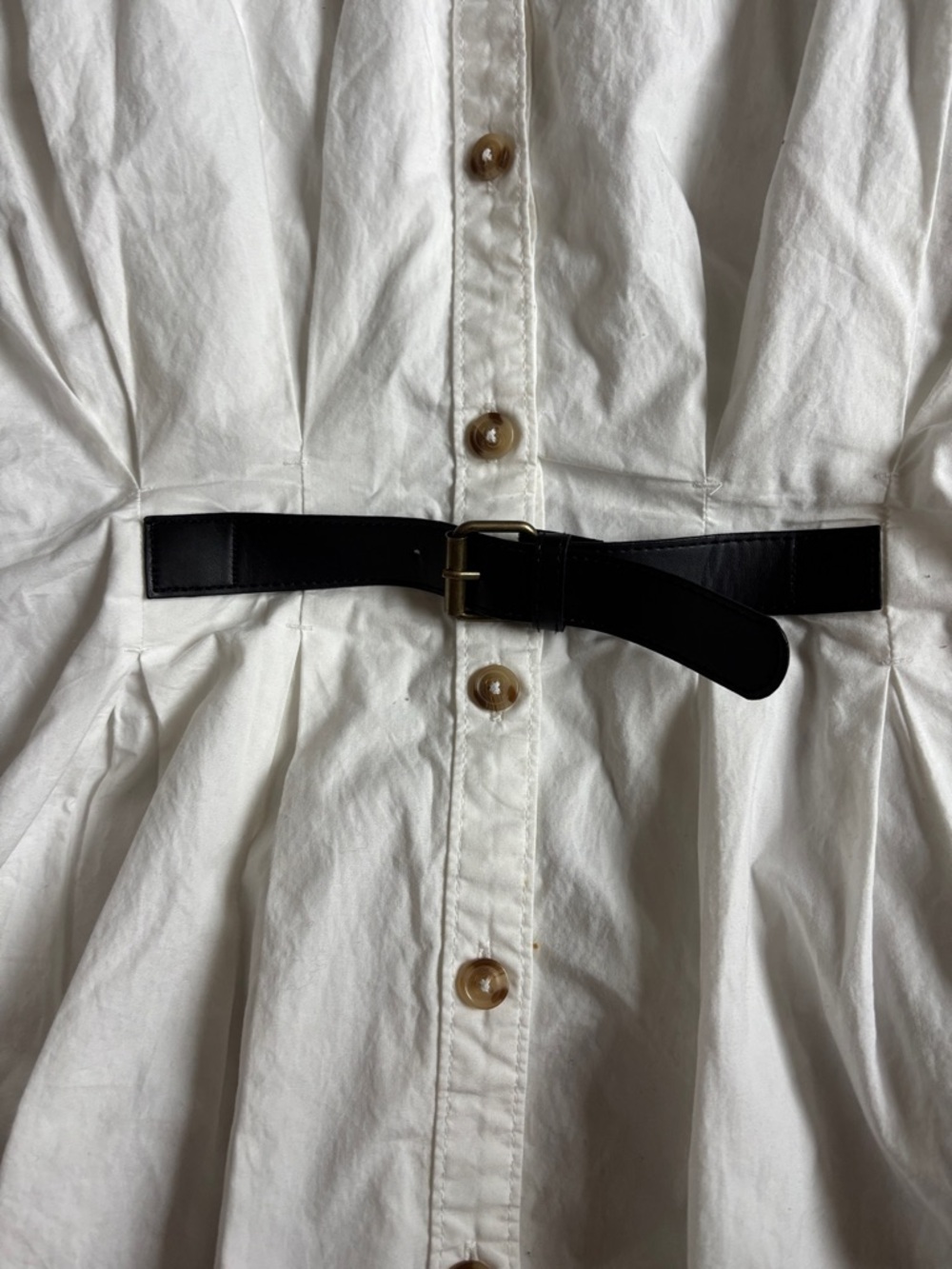By Anthropologie Belted Buttondown Shirt - Picture 6 of 10